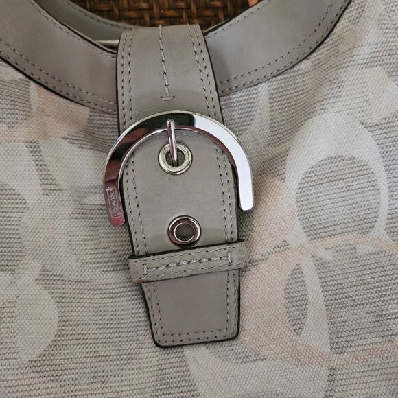 Coach F19193 Soho Optic Lynn Multicolor Faded Canvas Shoulder Bag Hobo - Picture 11 of 12
